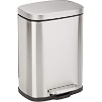 AmazonBasics Trash Can- Plata- 5L